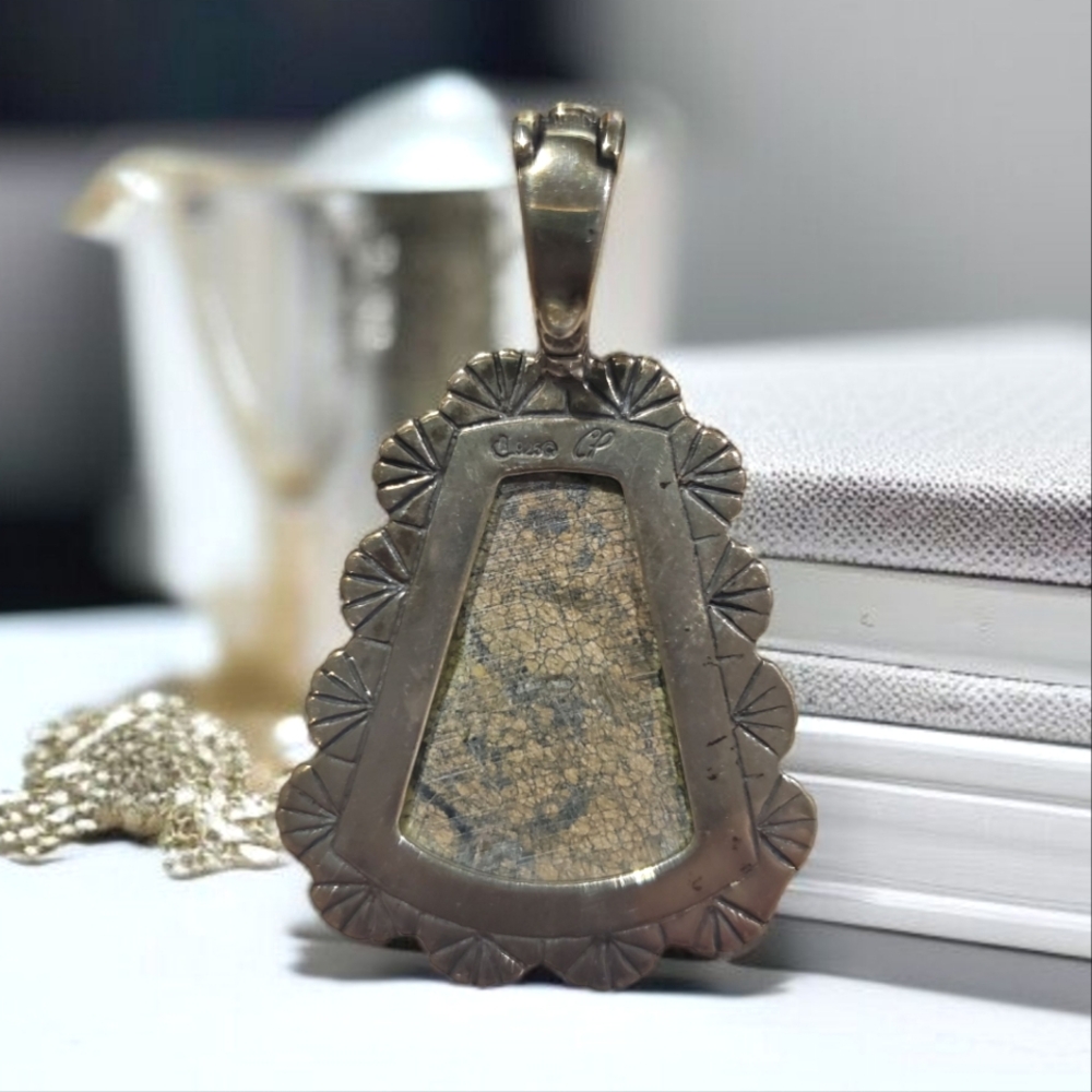 CAROLYN POLLACK RELIOS 925 Sterling Silver Serpentine Pendant Enhancer - Picture 3 of 5